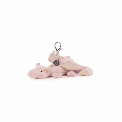 Jellycat Rose Draak Tas Bedeltje | NI2853091